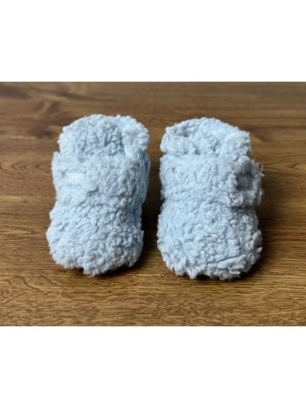 UGG Bixbee Size 2/3 (6 - 12 Months) Blue Baby Toddler Slippers Booties Preowned